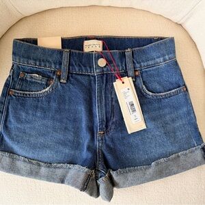 Alice + Olivia Dark Blue Jean Shorts